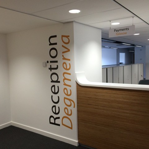 reception sign a
